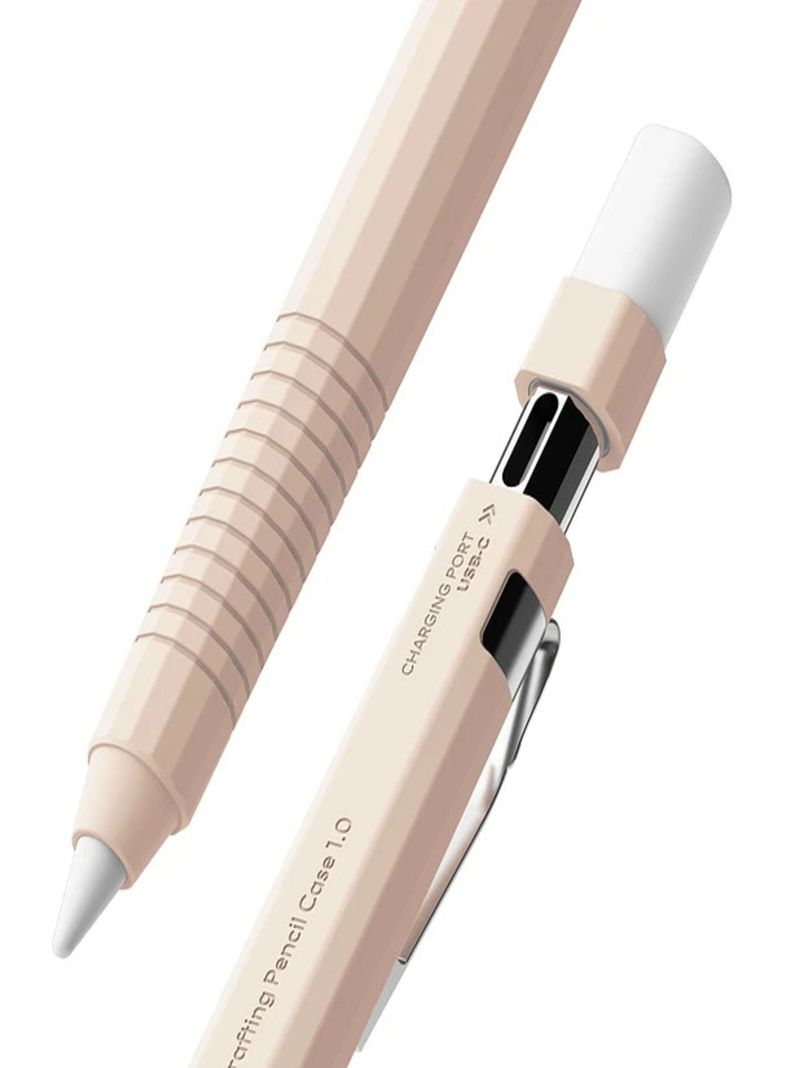 Funda RINGKE Para Apple Pencil USB C Diseno Lapiz Rosado