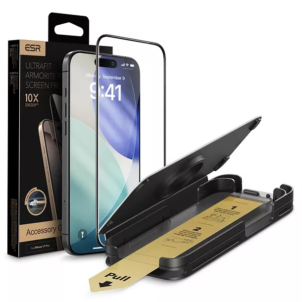 Lamina Pantalla ESR Para iPhone 17 Pro Pro Max Armorite Corning Transparente