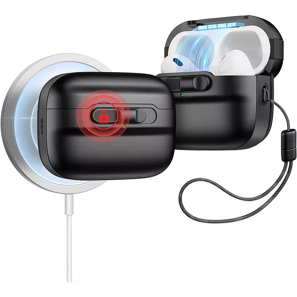 Carcasa Funda ESR Pulse Para AirPods 5 / 4 2024 Negro