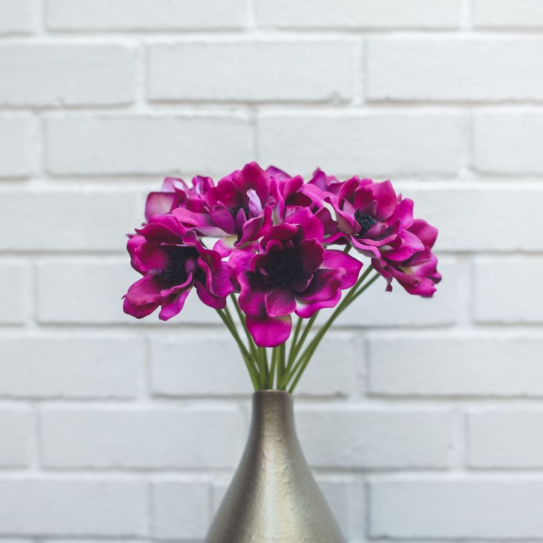Anemona Morada Flor Artificial by Le Bouquet 40,6 cm-4