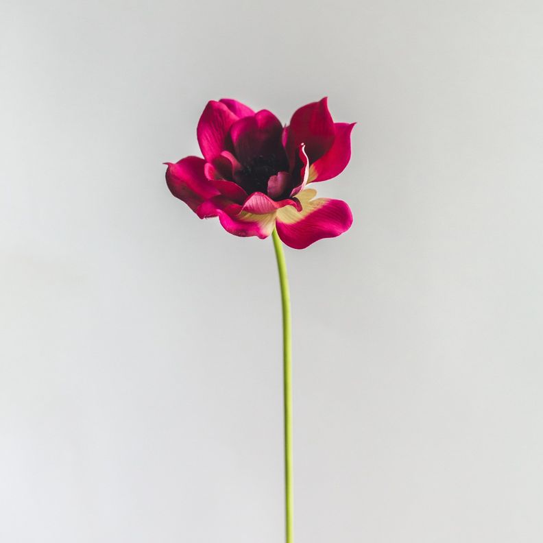Anemona Morada Flor Artificial by Le Bouquet 40,6 cm-1