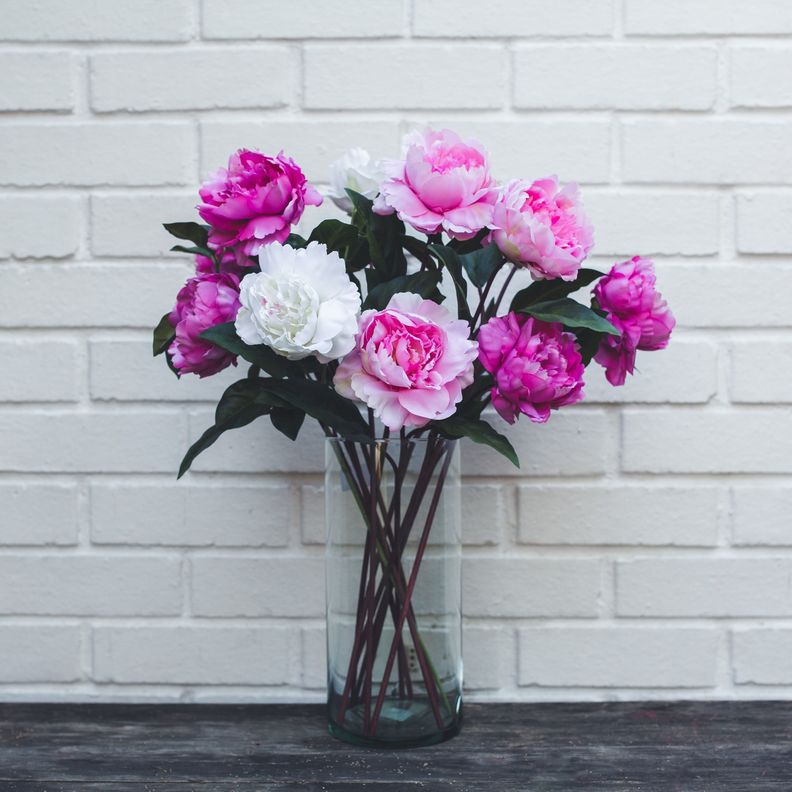Peonia Fucsia Flor Artificial by Le Bouquet 66 cm-4