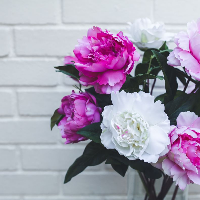 Peonia Fucsia Flor Artificial by Le Bouquet 66 cm-6