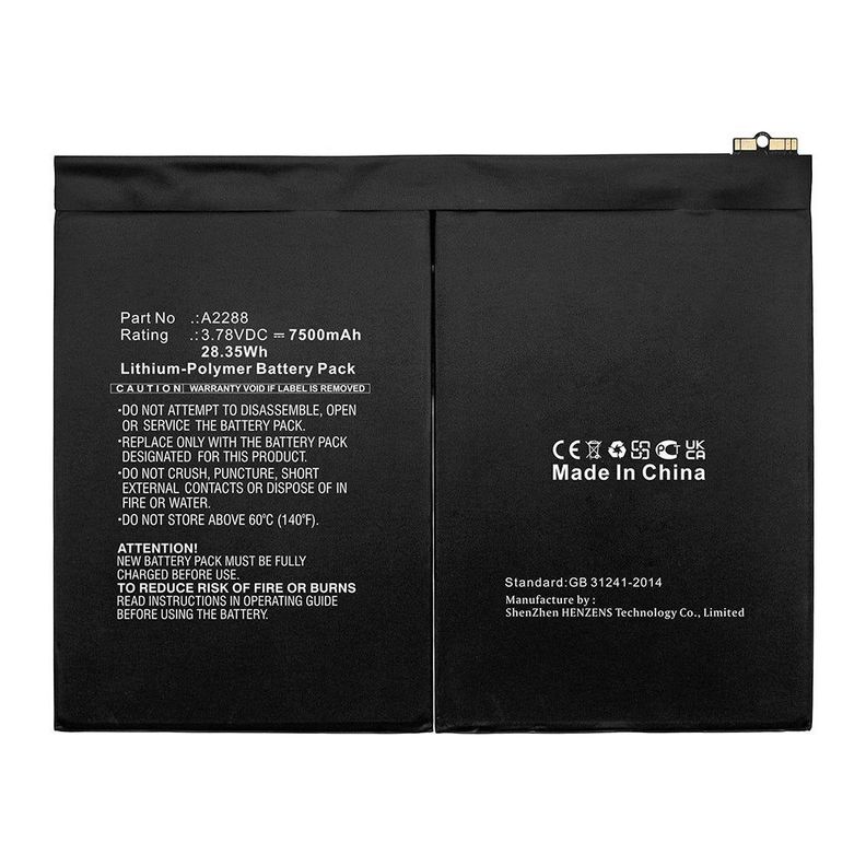 Bateria A2288 para iPad Air 5ta Gen 2022 (A2588 y A2589) -0