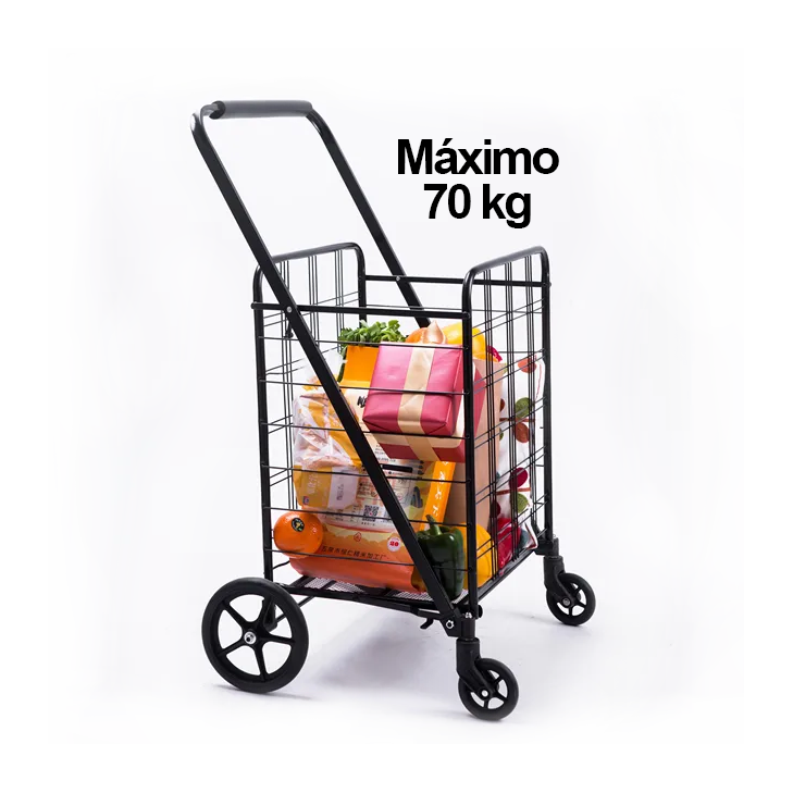 Carrito Para Compras Plegable Supermercado / Feria -0
