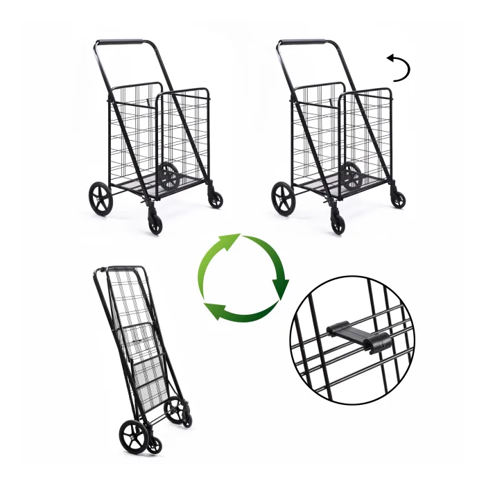 Carrito Para Compras Plegable Supermercado / Feria -6