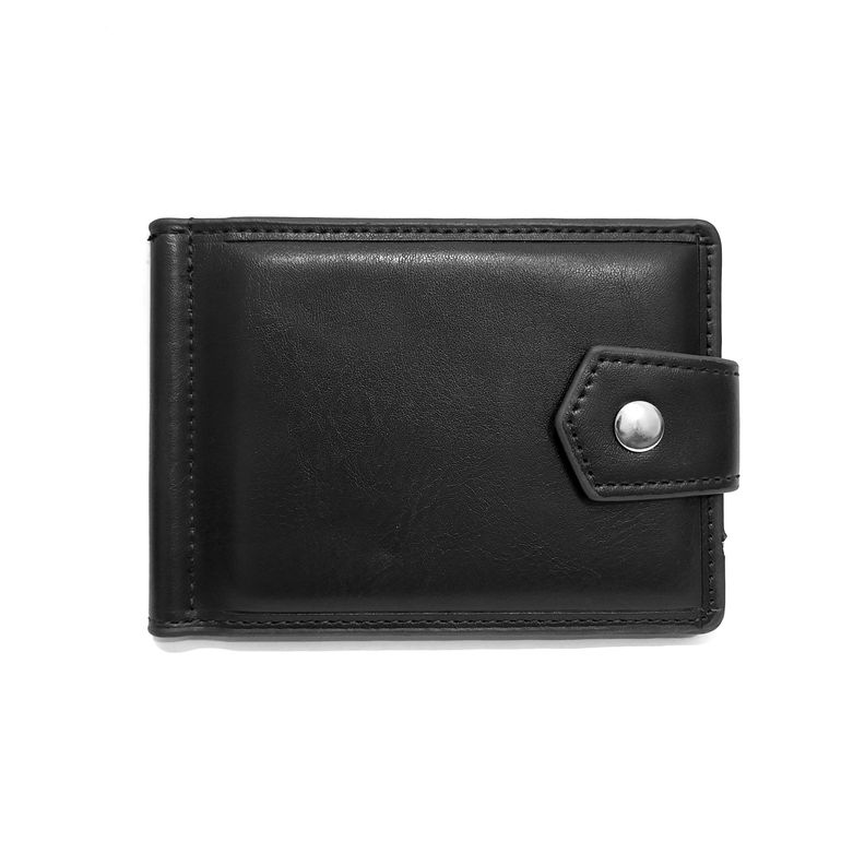 Billetera / Portatarjetas / Money Clip Click / De Hombre Negro