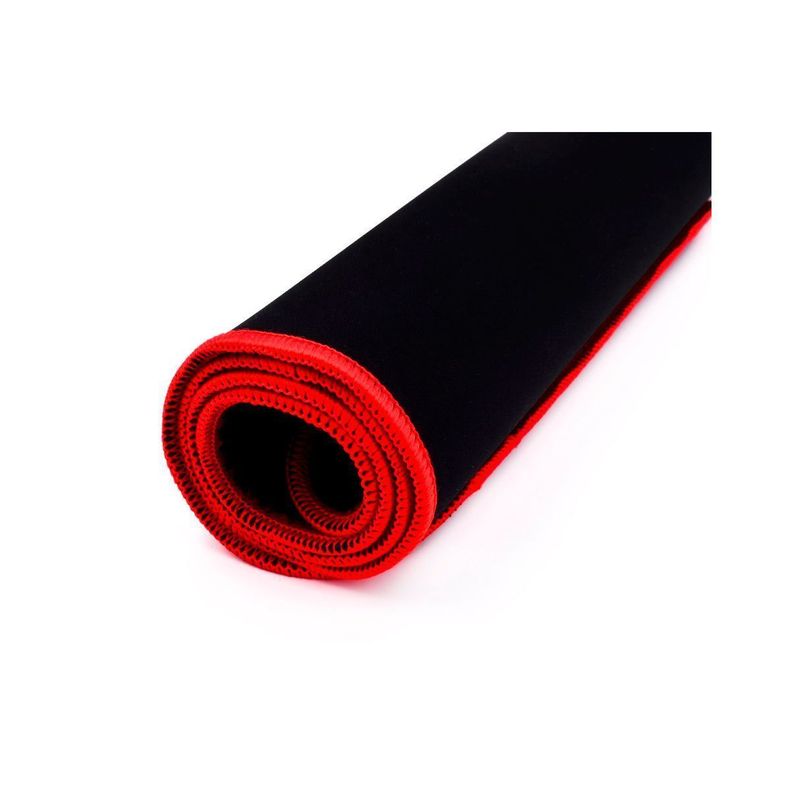 Mouse Pad Gamer Xl Antideslizante Negro Borde Cosido 70x30cm-2