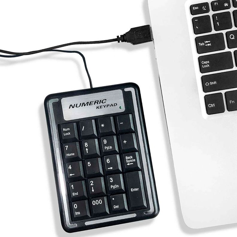 Teclado Númerico Usb 19 Key Teclas Keypad Para Notebook Pc-5