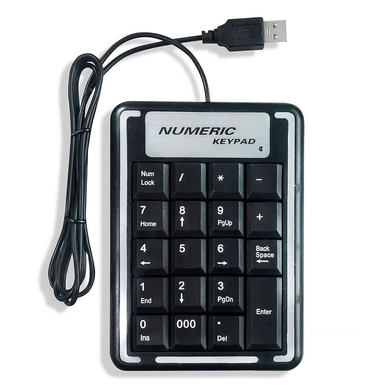 Teclado Númerico Usb 19 Key Teclas Keypad Para Notebook Pc-0