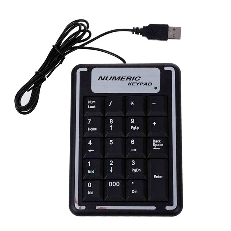 Teclado Númerico Usb 19 Key Teclas Keypad Para Notebook Pc-2