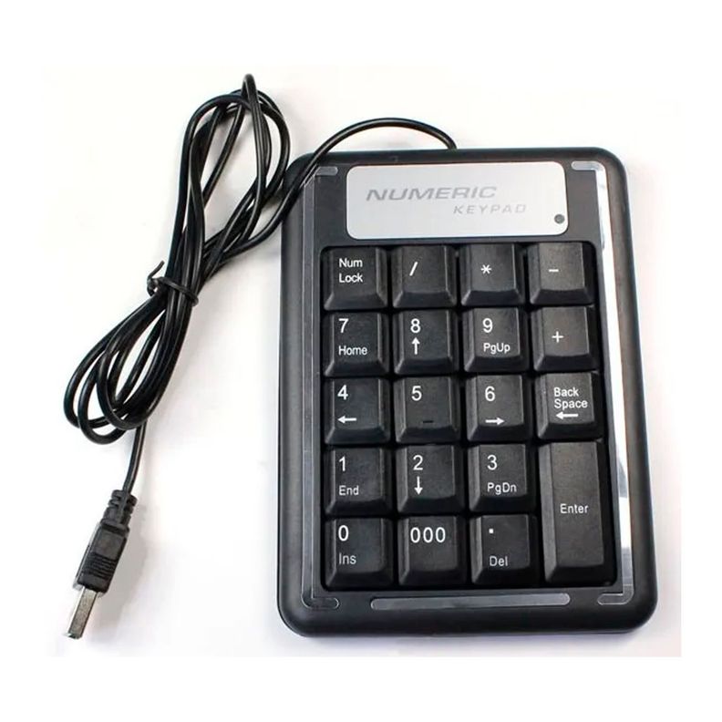 Teclado Númerico Usb 19 Key Teclas Keypad Para Notebook Pc-3