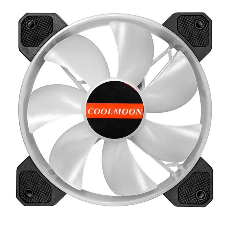 Kit 3 Ventilador Fan Cooler Cpu Led Rgb 12cm Control Remoto-0