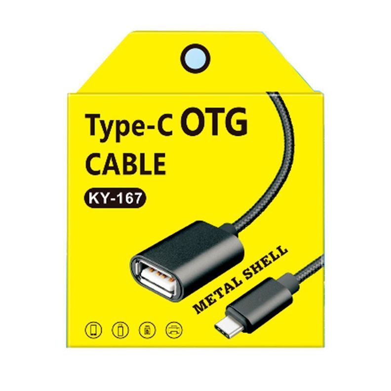 Cable Otg Tipo C De Metal 15 Cm Para Pendrive Mouse Teclado-1