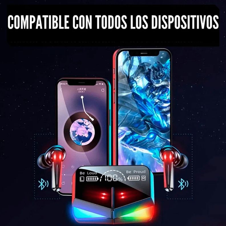 Auriculares Inalámbricos Gamer Bluetooth M28 Tws Powerbank-3
