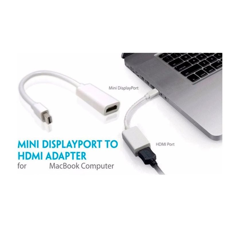 Adaptador Mini Display Port A Hdmi Para Macbook Pro Notebook-4