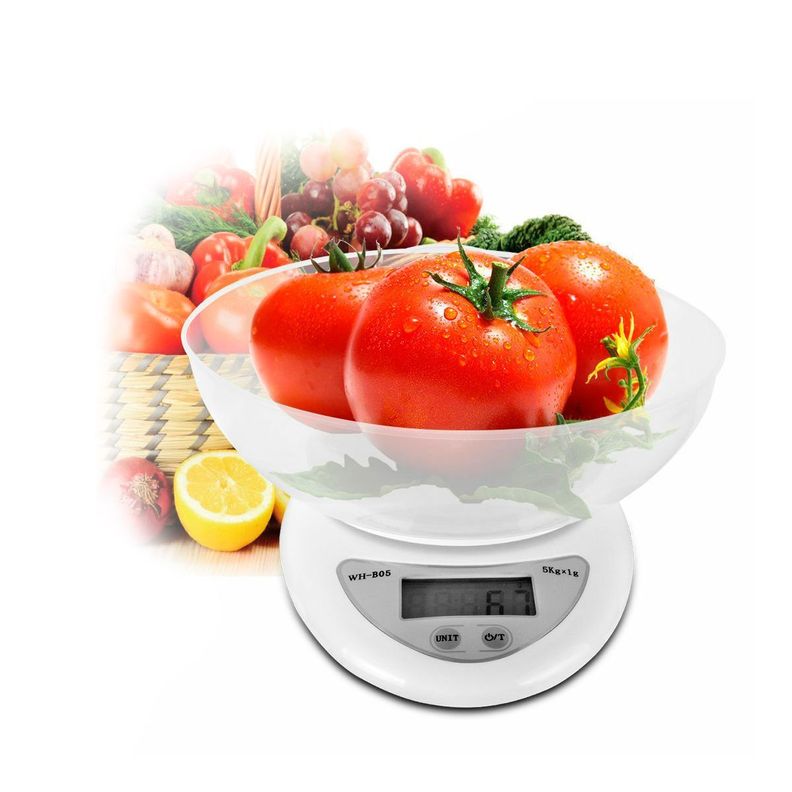 Pesa Digital Cocina Gramos Desde 1g A 5kl Balanza Con Bowl-2