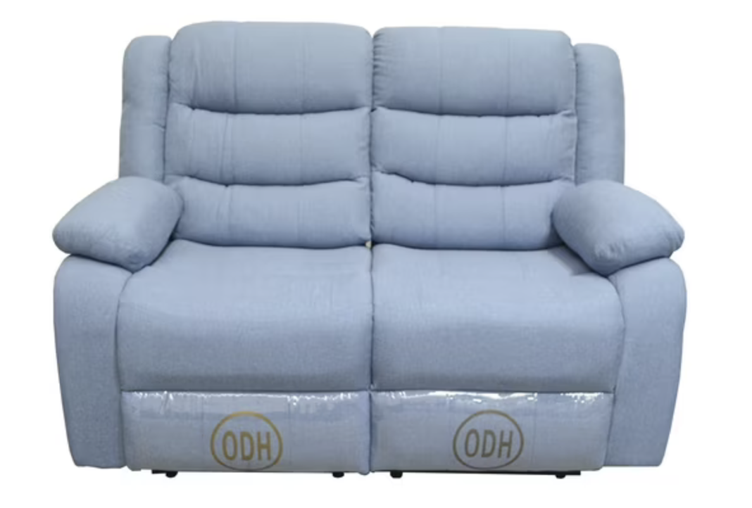 Sofá ODH Reclinable 2 Cuerpos New Italia Lino Celeste -0