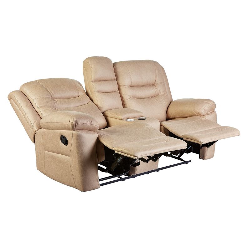 Sofá ODH Reclinable 2 Cuerpos  Cargador Inalámbrico London Beige-4