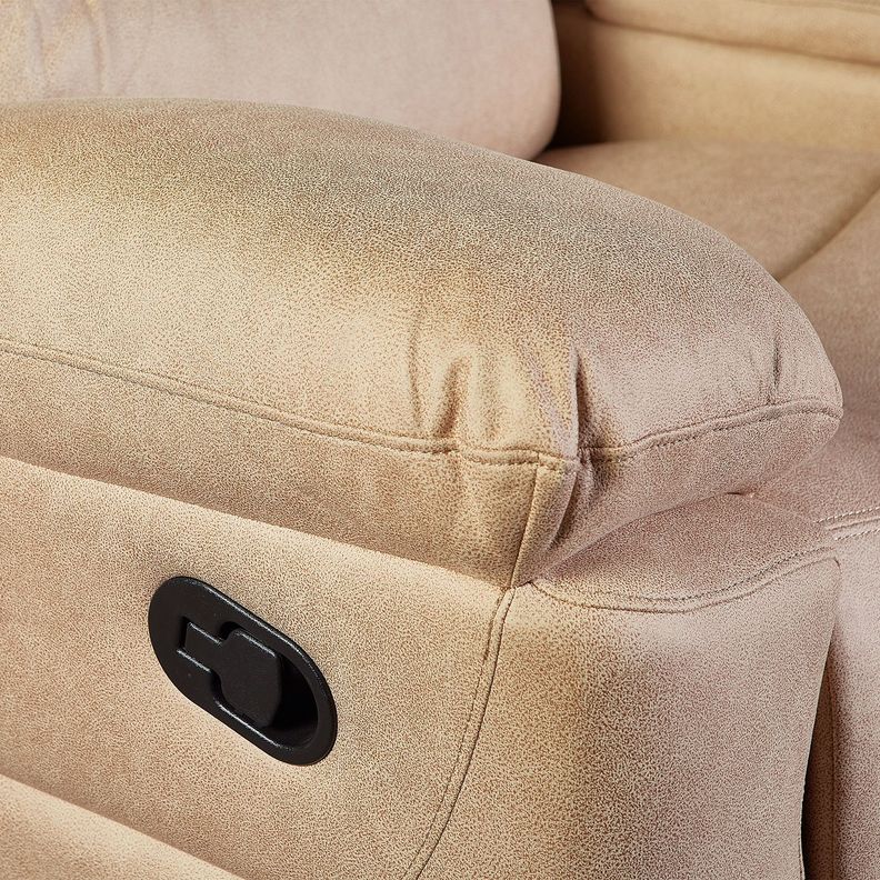 Sofá ODH Reclinable 2 Cuerpos  Cargador Inalámbrico London Beige-5