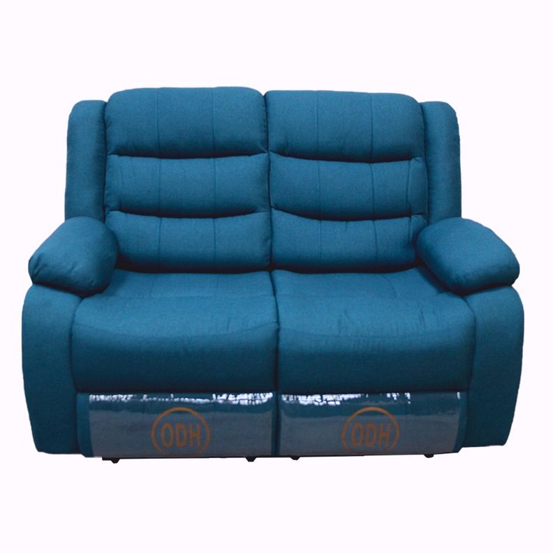 Sofá ODH Reclinable 2 Cuerpos New Italia Lino Azul-0