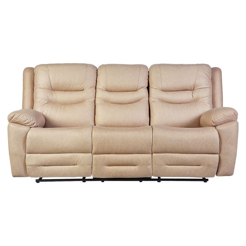 Sofá ODH Reclinable 3 cuerpos Cargador Inalámbrico London Beige-0