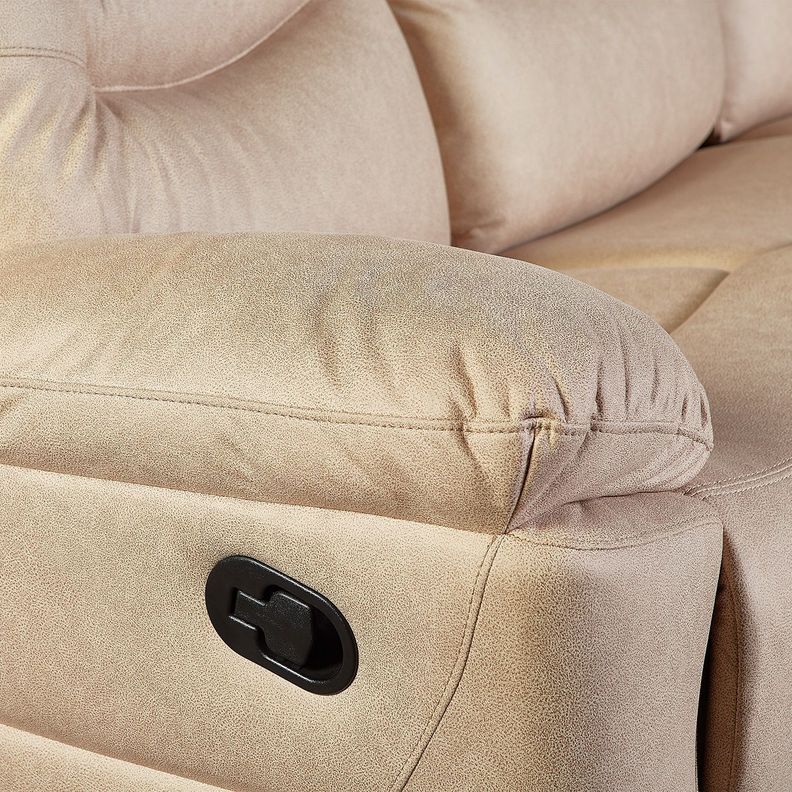 Sofá ODH Reclinable 3 cuerpos Cargador Inalámbrico London Beige-5