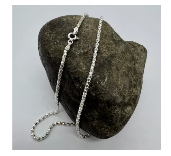 Collar Unisex Hombre Coreana Plata Italiana 925 - 50cm-4