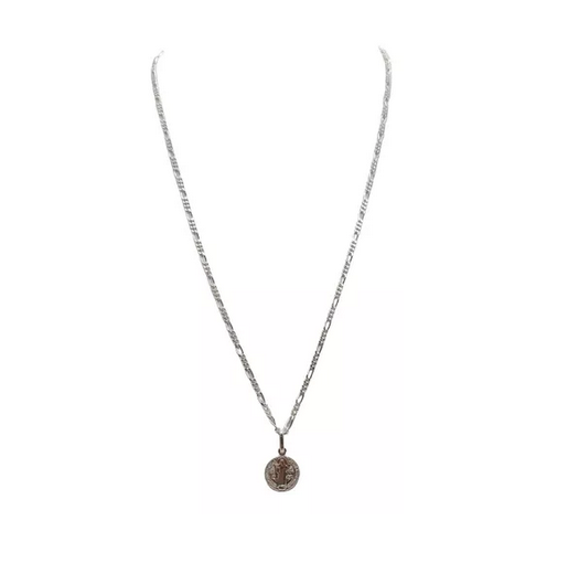 Medalla Chica San Benito + Cadena Cartier Plata Italiana 925-0