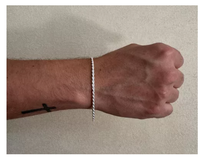 Pulsera Turbillon Plata Fina Italiana 925 Hombre-2