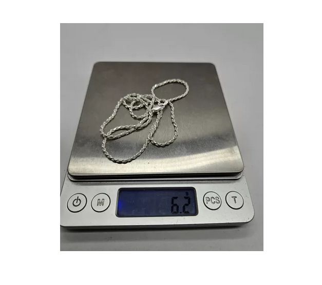 Cadena Hombre Turbillon Corta 50 Cm Plata 925-4