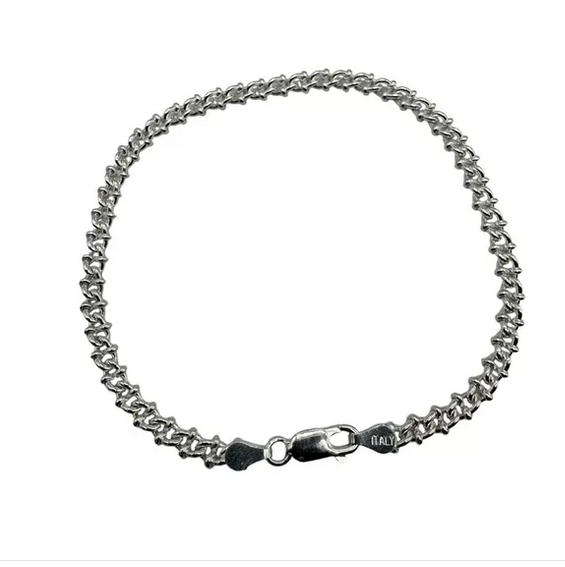 Pulsera Hombre Panzer Plata Italiana 925-0
