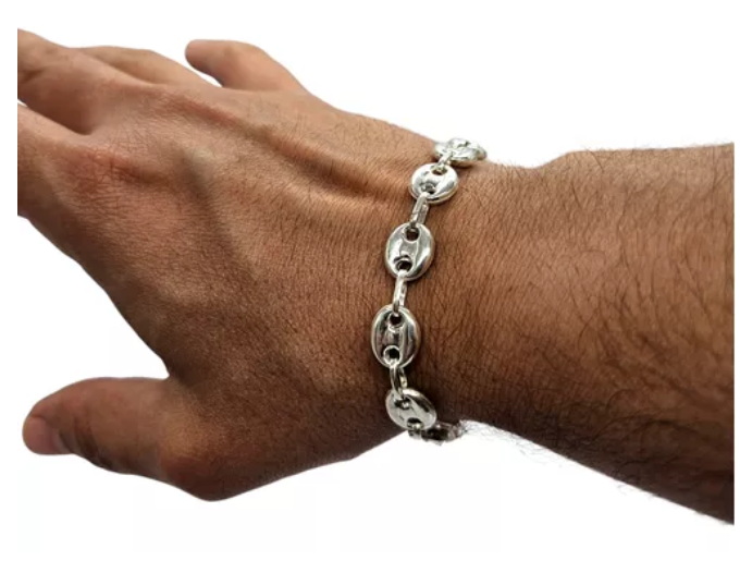 Pulsera Hombre Exclusiva Plata Italiana 925-0
