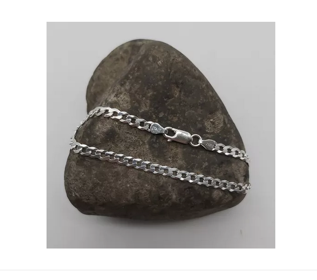 Pulsera Hombre Grumet - Plata Italiana 925-2