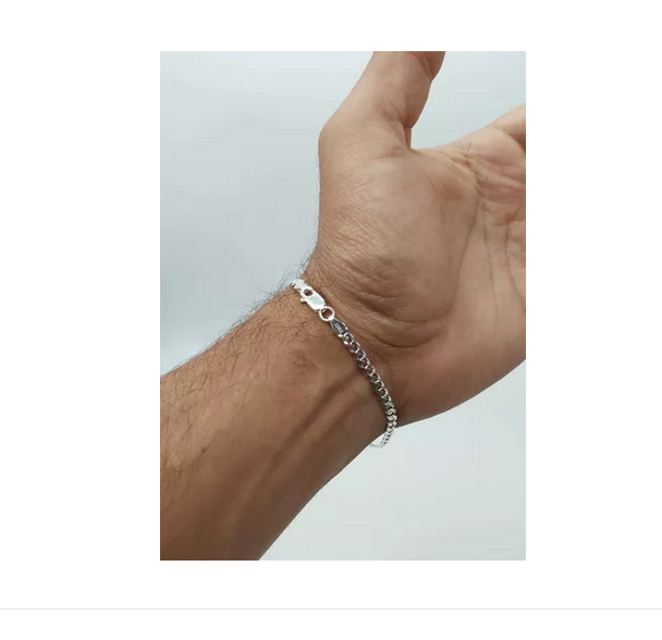 Pulsera Hombre Grumet - Plata Italiana 925-6