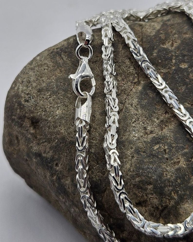 Cadena Camino Al Inca Plata Italiana 925 - Collar Hombre-5