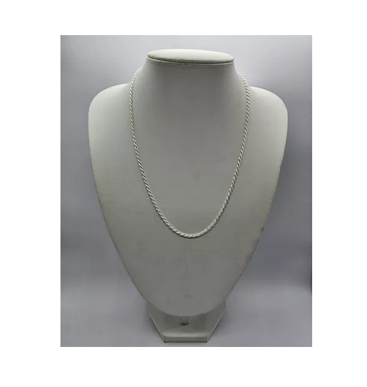 Collar Turbillon Delgado Plata Italiana 925 - Cadena Unisex-4
