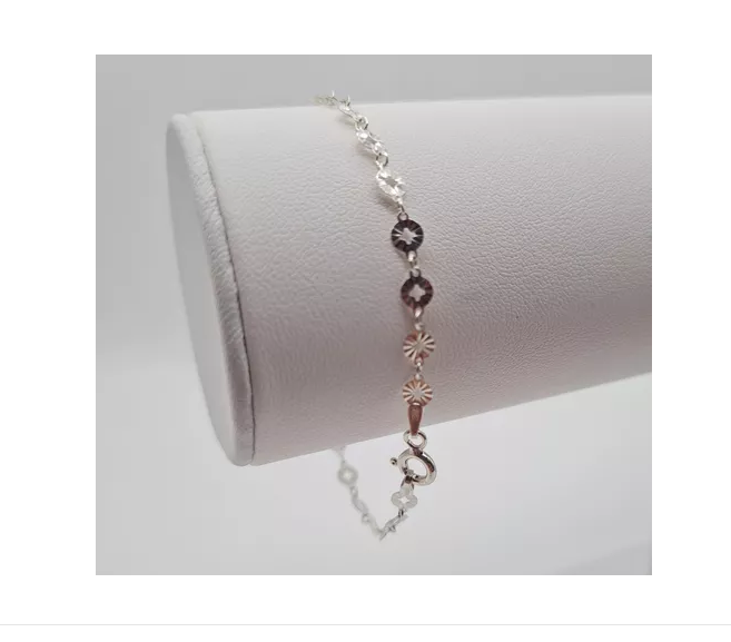 Pulsera Mujer Sol Plata Italiana 925-0