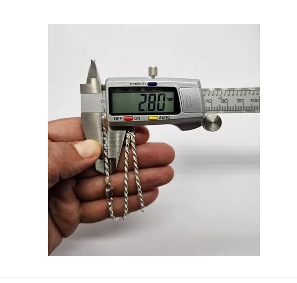 Cadena Hombre Turbillon Plata Italiana 925 - 60 Cm-4