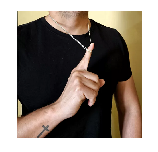Cadena Plata Cartier 60 Cm 4 Mm Italiana 925-1
