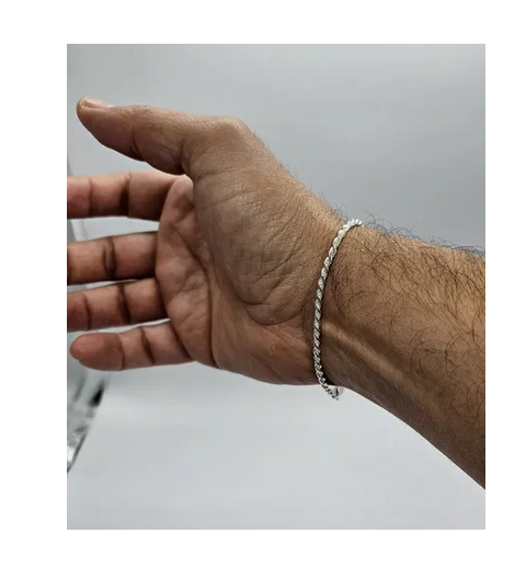 Pulsera Plata Italiana 925 Turbillon Hombre-1
