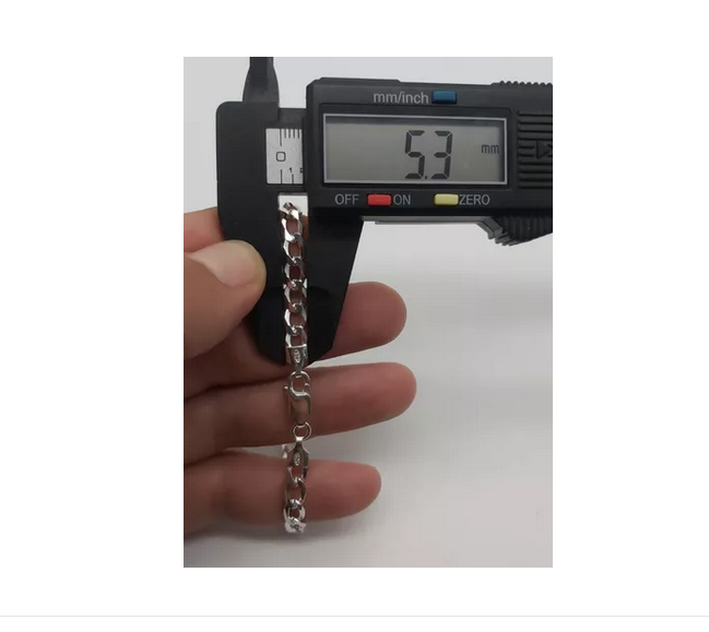 Pulsera Grumet Hombre Plata Italiana 925 - 20cm-4