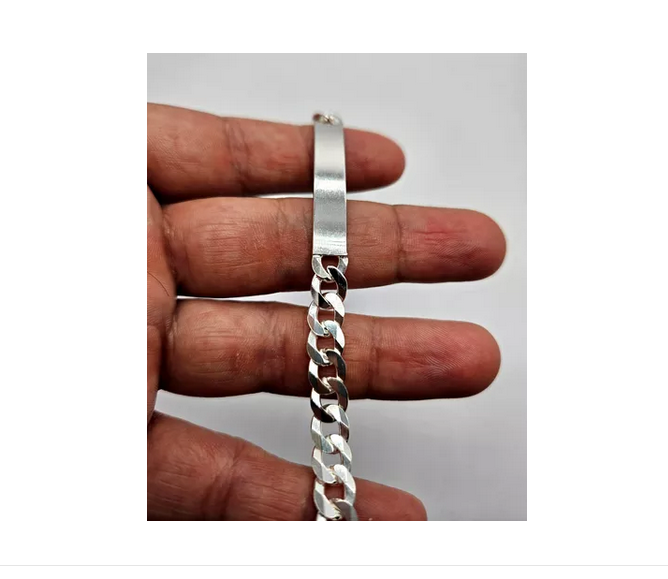 Pulsera Piocha Hombre Grumet Plata Italiana 925 -2