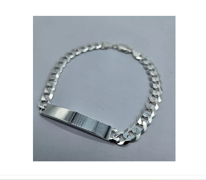 Pulsera Piocha Hombre Grumet Plata Italiana 925 -4