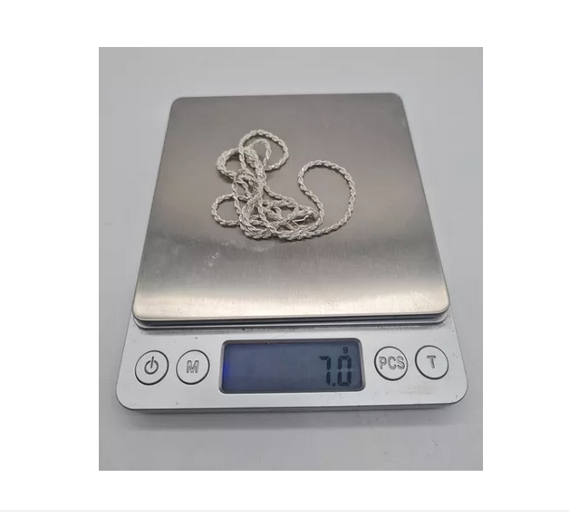 Cadena Turbillon Plata Italiana 925 - 60 Cm Collar-4