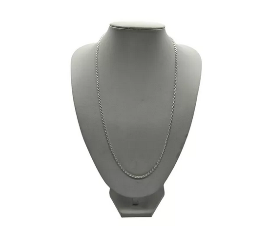 Cadena Turbillon Plata 60 Cm Hombre Italiana 925-0