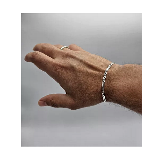 Pulsera Plata Italiana 925 - Grumet Delgada Hombre / Unisex-6