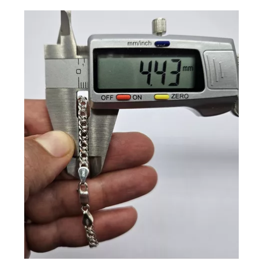 Pulsera Doble Grumet Hombre Plata Italiana 925 - 20 cm-5