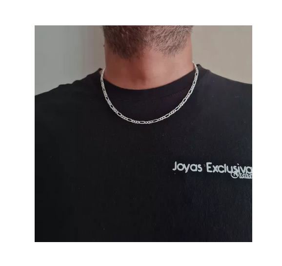 Cadena Cartier Corta Plata 925 - 50 Cm Unisex-1