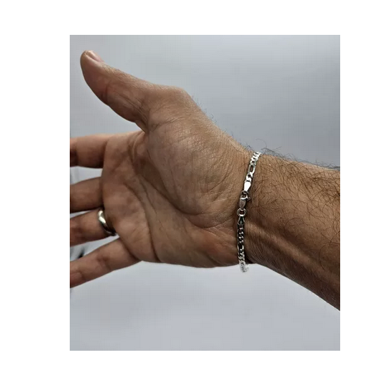 Pulsera Hombre Plata Fina Italiana 925 - Modelo Cartier-2